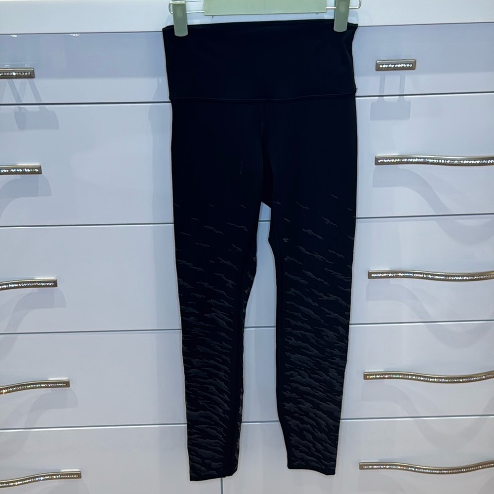 Lululemon Lunar New Year Black Textured Leggings